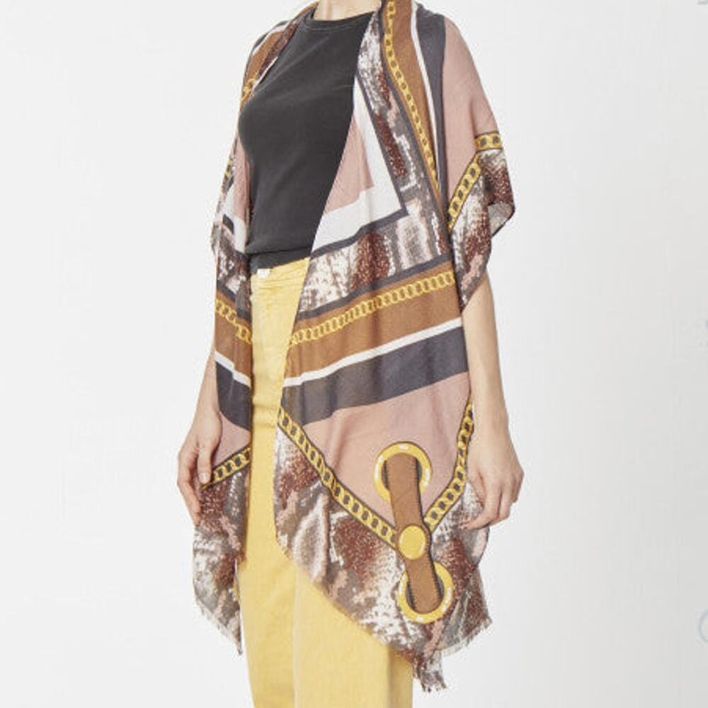 Do everything in Love Brand Lightweight Designer Chain Print Kimono